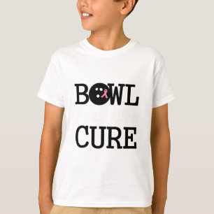 Camiseta Bowler de cáncer de mama Bowler de cinta rosada pa