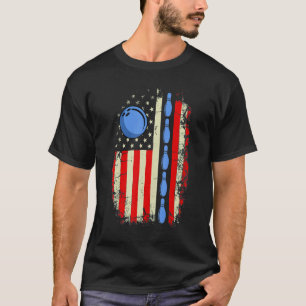 Camiseta Bowler de la Bandera Americana para el equipo de b