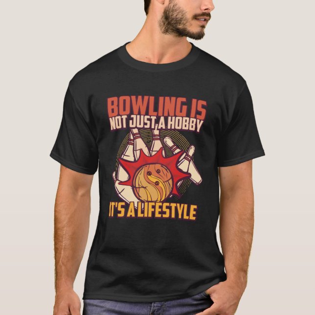 Camiseta Bowler Hobby Bowling Player (Anverso)