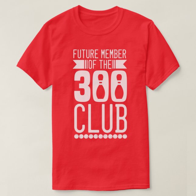 Camiseta Bowling 300 Club (Diseño del anverso)