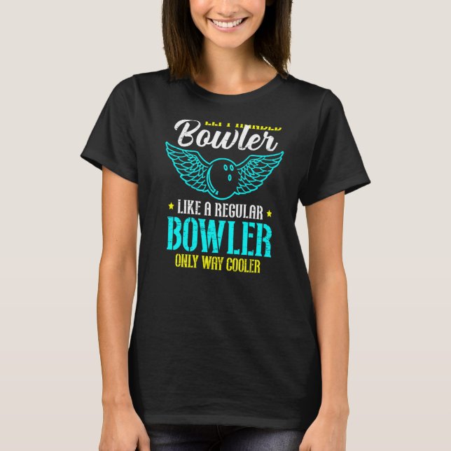 Camiseta Bowling a la izquierda 10 bolas (Anverso)