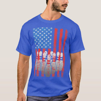 Camiseta Bowling American Flag Patriotic Bowler 1