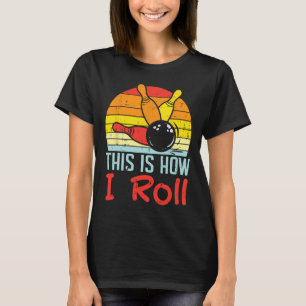Camiseta Bowling Así Es Como Giro El Retro Bowler Kid
