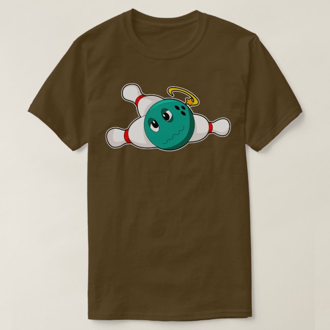 Camiseta Bowling Ball Bowling Pin (Diseño del anverso)