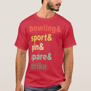 Camiseta Bowling Ball Pin Bowler equipo 5