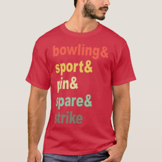 Camiseta Bowling Ball Pin Bowler equipo 5