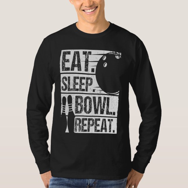 Camiseta Bowling Ball Pin Bowler Strike Bowling Fanatic Bow (Anverso)