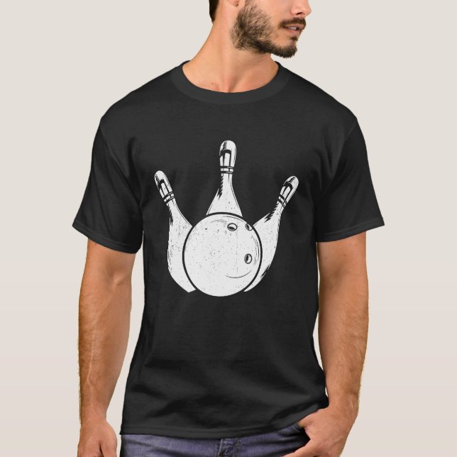 Camiseta Bowling Ball Pin Bowler Strike Bowling Legend Bowl (Anverso)