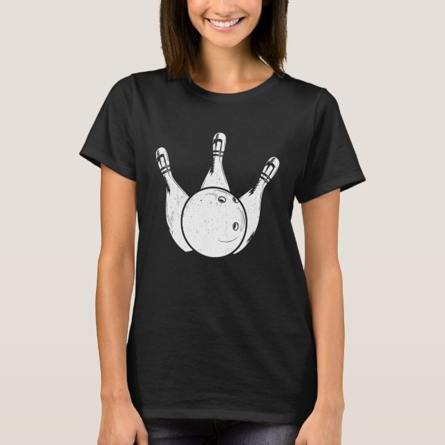Camiseta Bowling Ball Pin Bowler Strike Bowling Legend Bowl (Anverso)