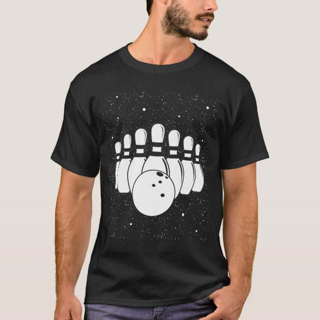 Camiseta Bowling Ball Pin Bowler Strike Bowling Team Bowlin (Anverso)
