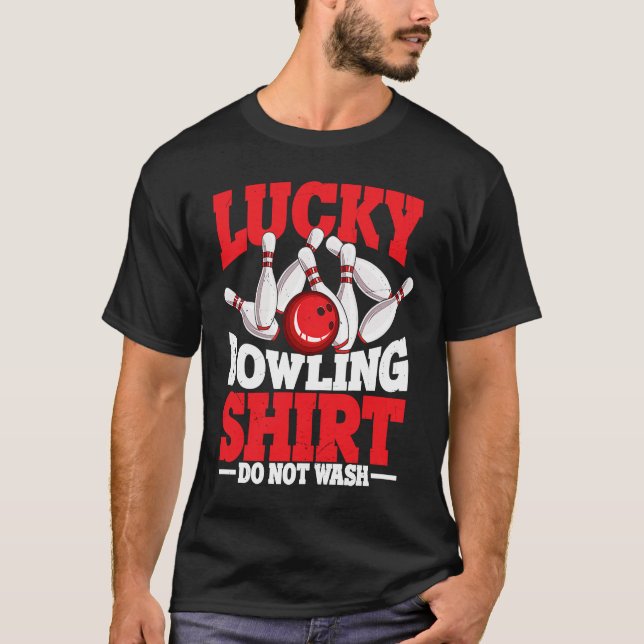 Camiseta Bowling Ball Pin Bowler Strike Bowling Team Bowlin (Anverso)