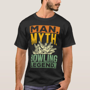 Camiseta Bowling Ball Pin Bowler Strike Team Bowling