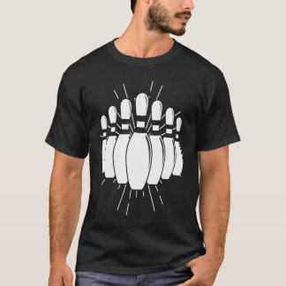 Camiseta Bowling Ball Pin Bowler Strike Team Bowling
