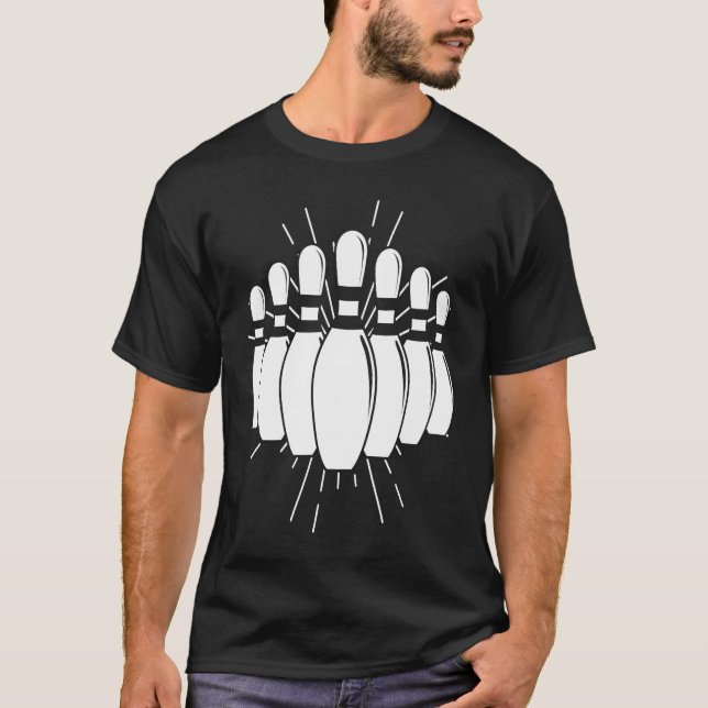 Camiseta Bowling Ball Pin Bowler Strike Team Bowling (Anverso)