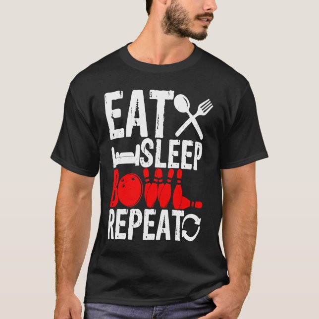 Camiseta Bowling Ball Pin Bowler Strike Team Bowling (Anverso)