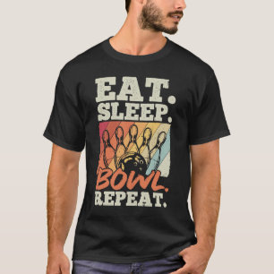 Camiseta Bowling Ball Pin Bowler Strike Team Bowling