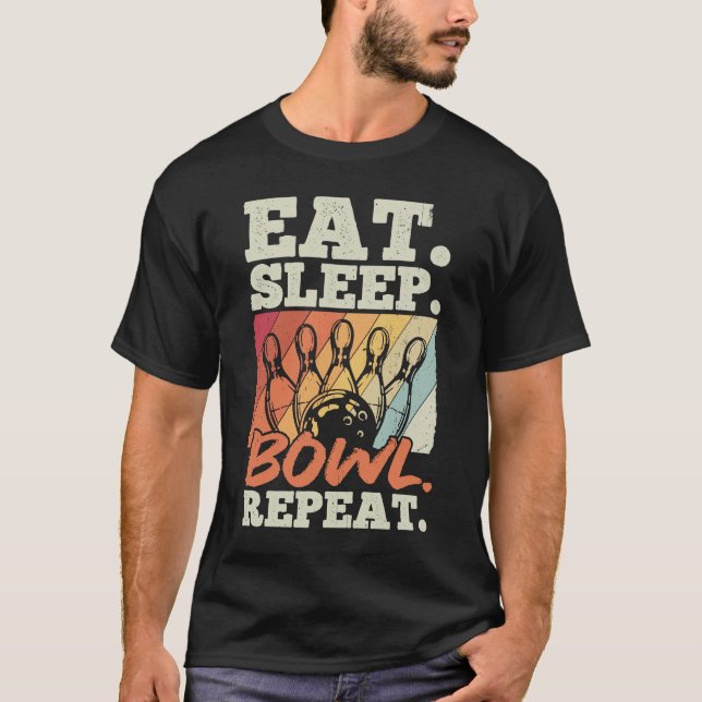 Camiseta Bowling Ball Pin Bowler Strike Team Bowling (Anverso)