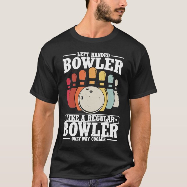 Camiseta Bowling Ball Pin Bowler Strike Team Bowling Alley  (Anverso)