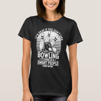 Camiseta Bowling Ball Pin Bowler Strike Team Bowling Alley