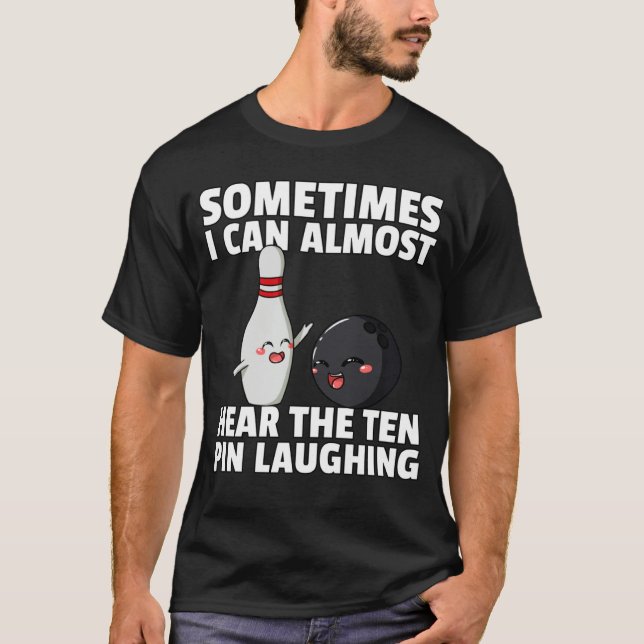 Camiseta Bowling Ball Pin Men Women Kids Youth Mom Alley (Anverso)