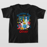 Camiseta Bowling Birthday Shirt Bowling Pin Séptimo<br><div class="desc">Celebrar el cumpleaños con esta camiseta especial,  diseño personalizado</div>