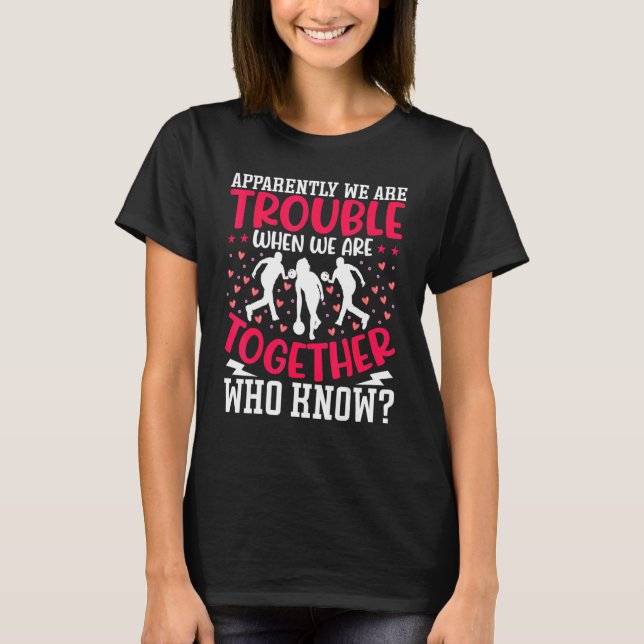 Camiseta Bowling - Bola divertida Bowling Lover Ball y Bowl (Anverso)