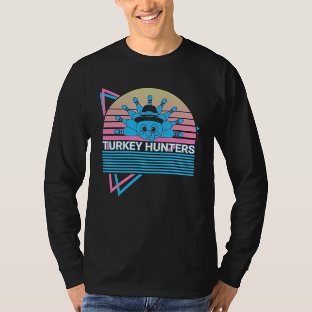 Camiseta Bowling Bowler Retro Turkey Hunters (Anverso)