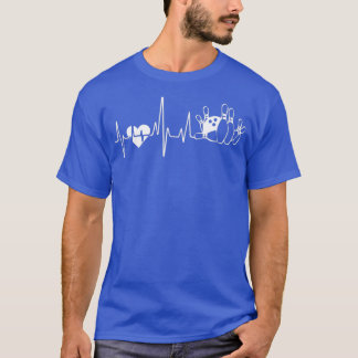 Camiseta Bowling Bowling Heartbeat T
