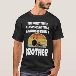 Camiseta Bowling Brother Sibling Bowler Retro Sunset Team G