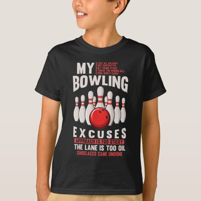 Camiseta Bowling causa humor gracioso en un Bowler (Anverso)