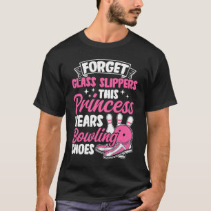 Camiseta Bowling Chica Princesa Pin Bowler Strike Team Bowl