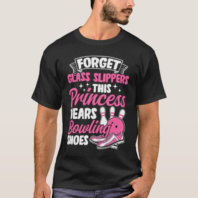 Camiseta Bowling Chica Princesa Pin Bowler Strike Team Bowl (Anverso)
