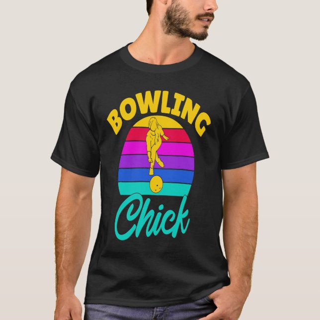 Camiseta Bowling Chick Women Team Bowler (Anverso)