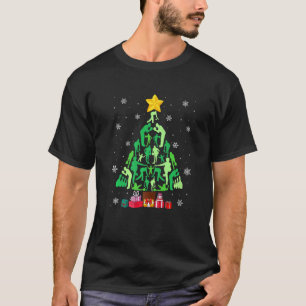 Camiseta Bowling Christmas Tree Funny Sports Lover Xmas Paj