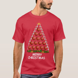 Camiseta Bowling Christmasree Merry Christmas boy