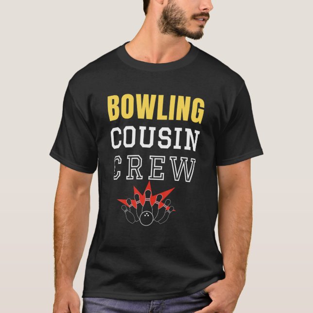 Camiseta Bowling Cousin Crew Game Bowler Cousin Family Bowl (Anverso)