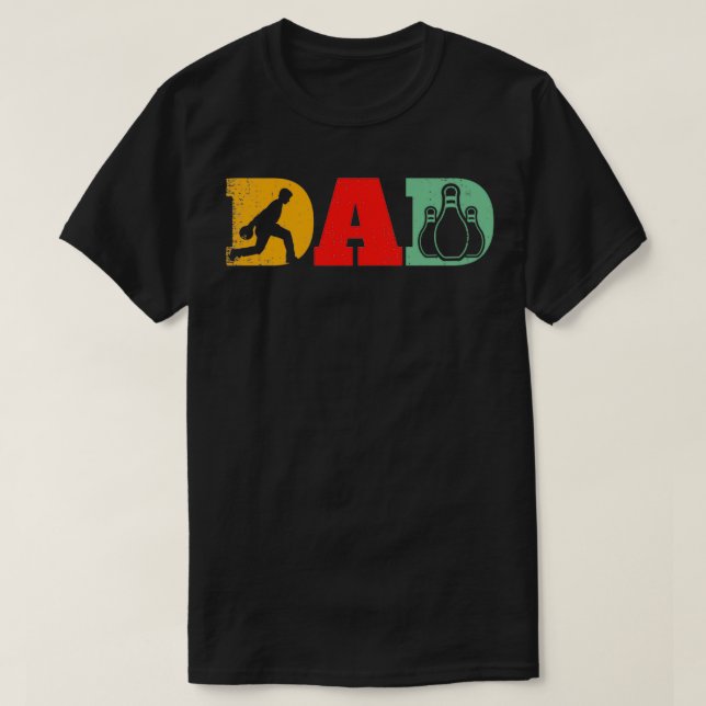 Camiseta Bowling Dad Guay Bowler Gift Bowling Alley Mens Bo (Diseño del anverso)