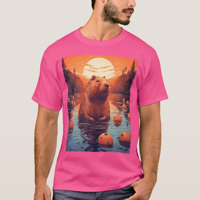 Camiseta Bowling de Capybara (Anverso)