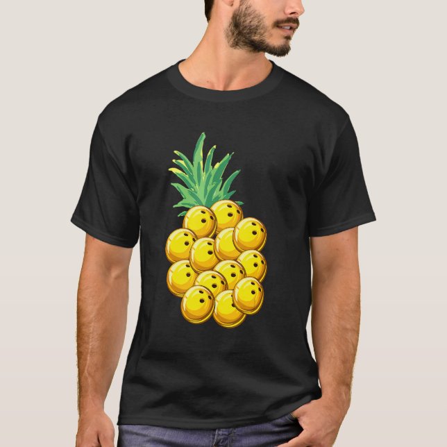 Camiseta Bowling de piña en Hawaiian Aloha Beach Hawaii (Anverso)