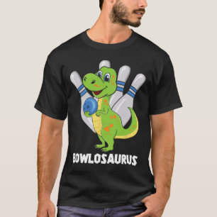 Camiseta Bowling Dinosaur T-rex Bowlosaurus Fiesta Ki