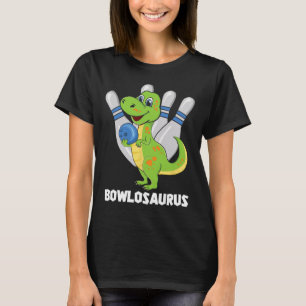 Camiseta Bowling Dinosaur T-rex Bowlosaurus Fiesta Ki
