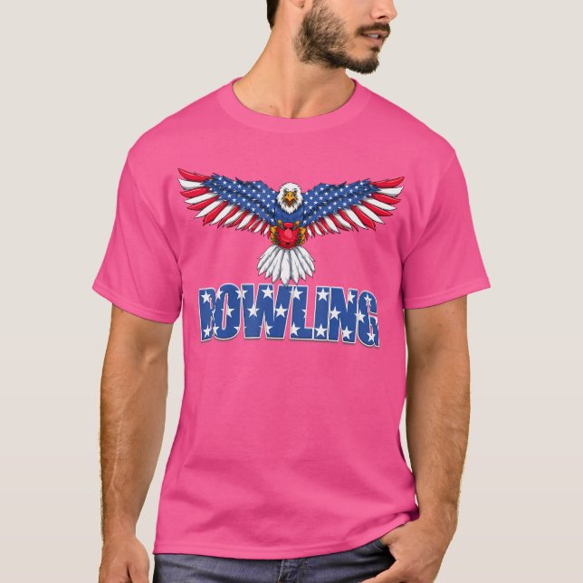 Camiseta Bowling Eagle Y Estados Unidos (Anverso)