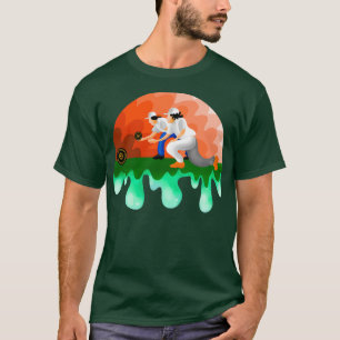 Camiseta bowling en césped jugador juego de bolos en césped