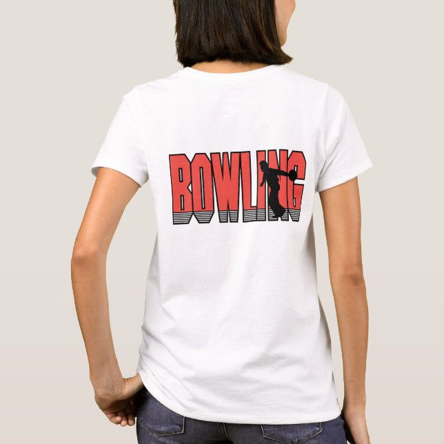 Camiseta Bowling en rojo (Reverso)