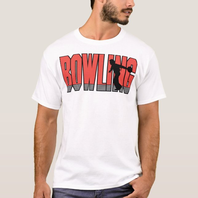 Camiseta Bowling en rojo (Anverso)