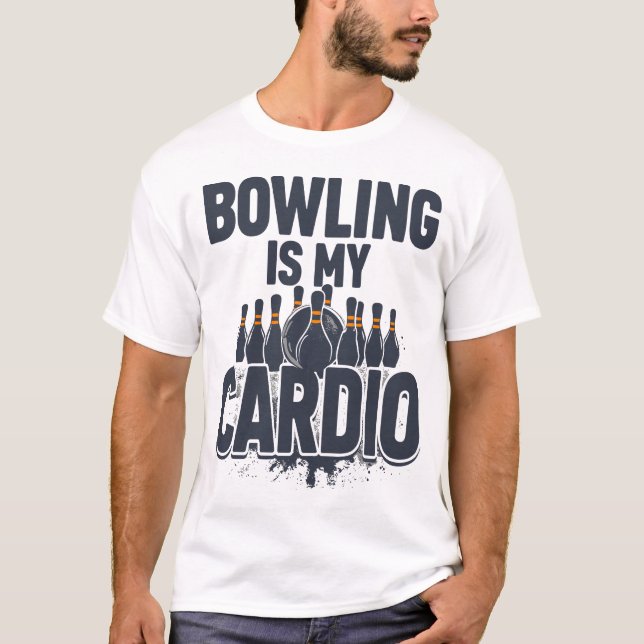 Camiseta Bowling es mi cardio (Anverso)