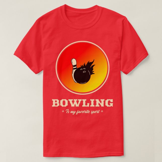 CAMISETA BOWLING ES MI DEPORTE FAVORITO5 (Diseño del anverso)