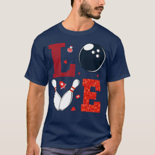 Camiseta Bowling es mi fiesta de San Valentín feliz Va