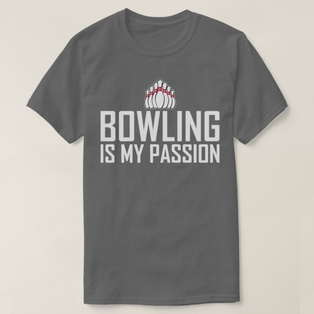 Camiseta Bowling es mi pasión (Diseño del anverso)