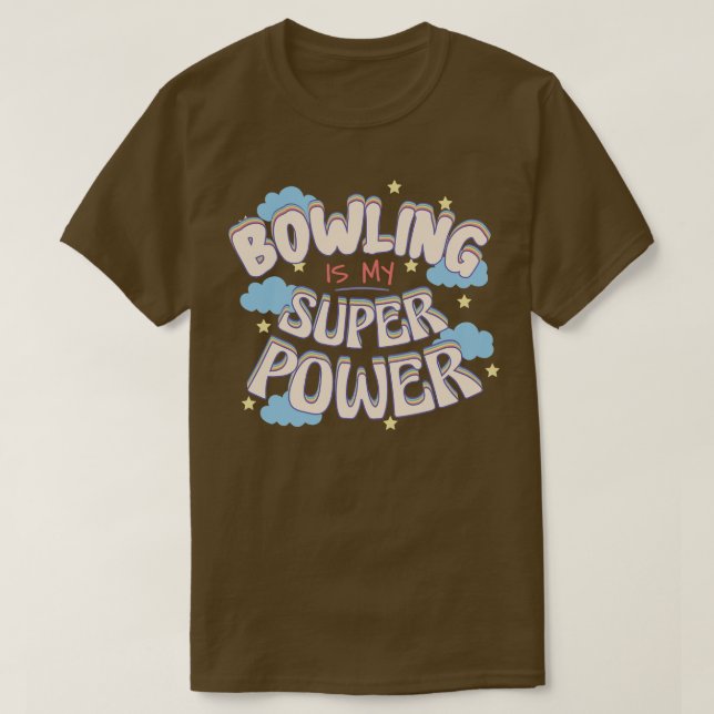 Camiseta Bowling es mi superpotencia (Diseño del anverso)